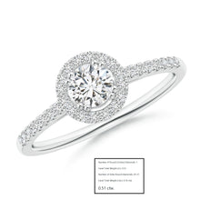 Load image into Gallery viewer, Round Diamond Halo Engagement Ring