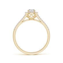 Load image into Gallery viewer, Round Diamond Halo Engagement Ring (Splite)