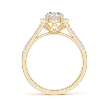 Load image into Gallery viewer, Round Diamond Halo Engagement Ring (Splite)