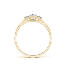 Load image into Gallery viewer, 3-Stone Princess Cut Diamond Engagement Ring