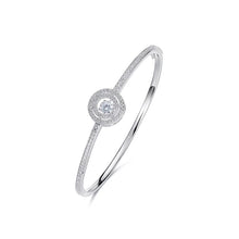 Load image into Gallery viewer, 925 Silver HALO Bangle Pave with AAA-Zircon Made with "Crossfor Component"-Dancing Stones