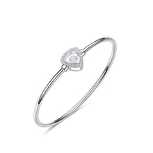 Load image into Gallery viewer, 925 Silver Triangle Bangle Pave with AAA-Zircon Made with "Crossfor Component"-Dancing Stones