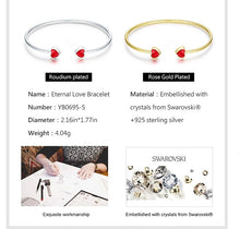 Load image into Gallery viewer, 925 Silver Bangle Made with Crystals From SWAROVSKI(R)