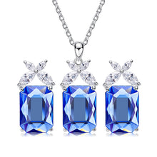 Load image into Gallery viewer, 925 Sterling Silver Jewelry Set for Women Made with Crystals from Swarovski(R)
