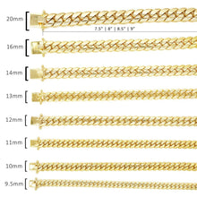 Charger l&#39;image dans la galerie, 10K Yellow Gold Solid Miami Cuban Bracelet 11.0mm
