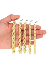 Load image into Gallery viewer, 10K Gold 8.0mm Diamond Cut Rope Bracelet
