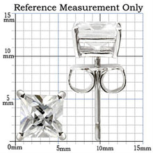 Load image into Gallery viewer, Silver Studs 925 Sterling Earrings Rhodium Women AAA Grade CZ Clear (6mm-6.5 mm)

