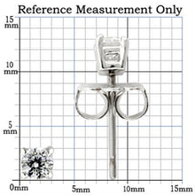 Load image into Gallery viewer, Silver Studs 925 Sterling Earrings Rhodium Women AAA Grade CZ Clear (3mm)
