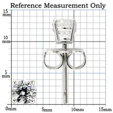 Load image into Gallery viewer, Silver Studs 925 Sterling Earrings Rhodium Women AAA Grade CZ Clear (5mm)
