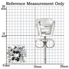 Load image into Gallery viewer, Silver Studs 925 Sterling Earrings Rhodium Women AAA Grade CZ Clear (6mm-6.5mm)
