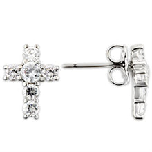 Load image into Gallery viewer, Silver Studs 925 Studs Earrings (3.5 mm) Rhodium Women AAA Grade CZ Clear
