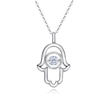 Load image into Gallery viewer, 925 Sterling Silver Hand Pendant Made with Crystal From Swarovski(R)-AAA-Zircon
