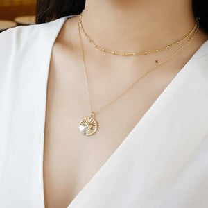 Sterling 925 Silver ROLLO Yellow NECKLACE