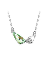 Charger l&#39;image dans la galerie, Stainless Steel Heart Pendant Made with Crystal from SWAROVSKI®-Peridot
