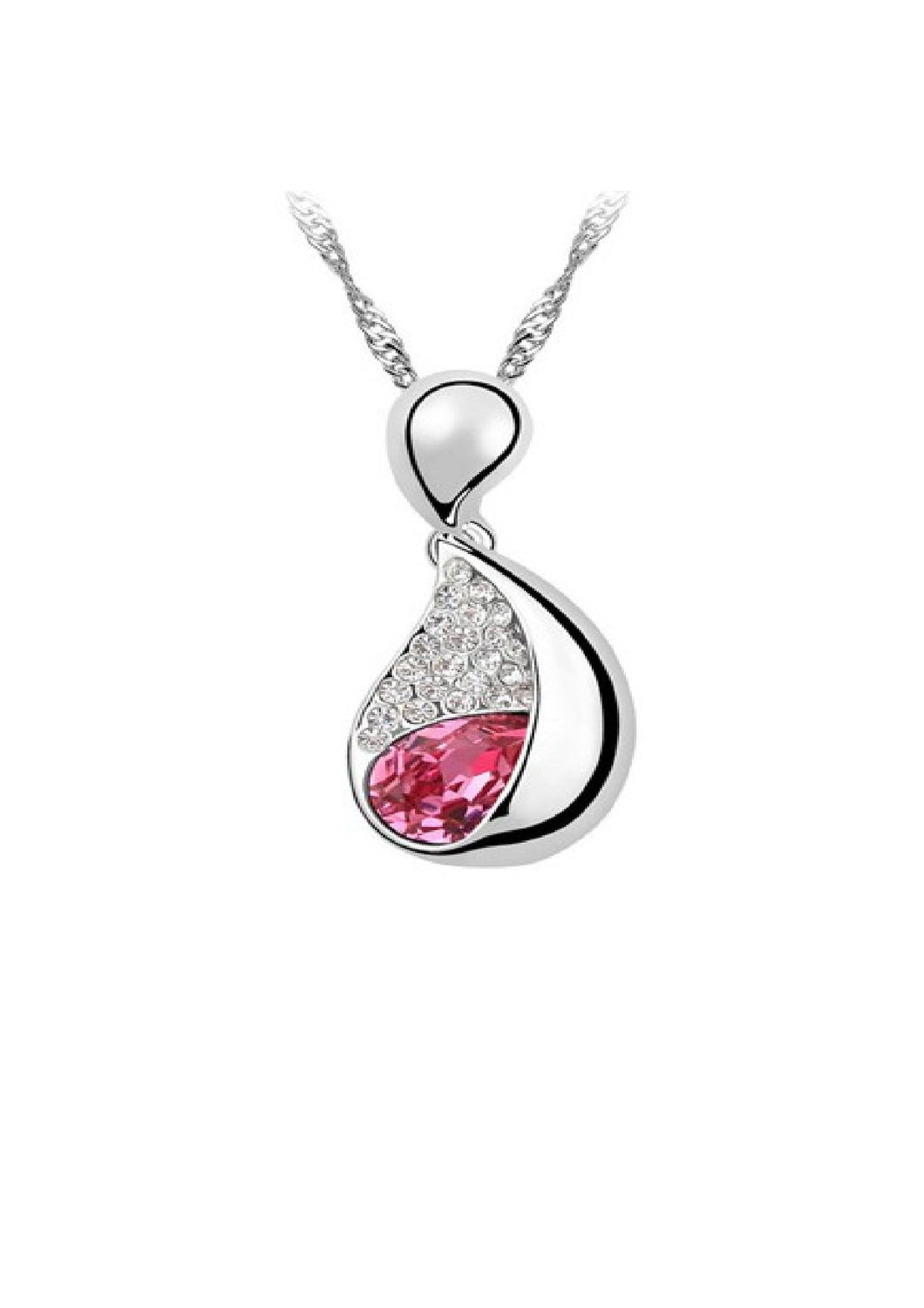 Stainless Steel Pendant Made with Crystal from SWAROVSKI®-Rose