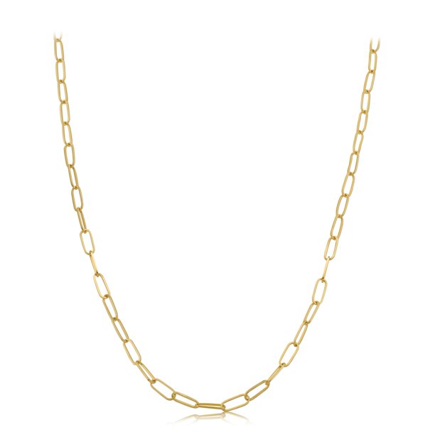 10k Gold 3.0mm Paper Clip Chain