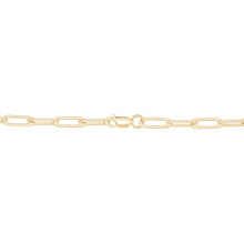 Load image into Gallery viewer, 10K Yellow Gold Solid Paper Clip Bracelet 6.0 mm
