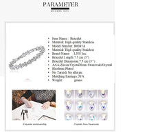 Load image into Gallery viewer, Stainless Steel Bracelet made with Crystal from SWAROVSKI®
