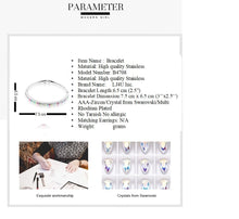 Load image into Gallery viewer, Stainless Steel Bracelet made with Crystal from SWAROVSKI®-Multi
