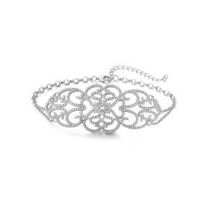 925 Silver Bracelet Pave with AAA-Zircon