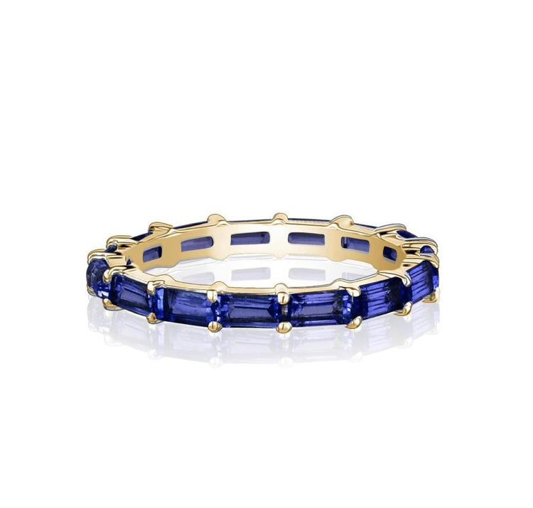 BAGUETTE ETERNITY RING (Available in 5 Colors Stones)