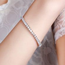 Load image into Gallery viewer, 925 Silver Tennis Bracelet with AAA-Zircon
