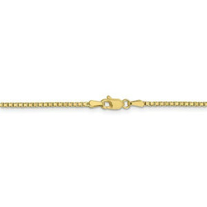 10K Yellow Gold Box Chain 1.5 MM