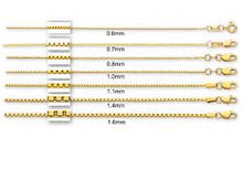 Load image into Gallery viewer, 10K Yellow Gold Box Chain 1.0 MM
