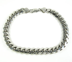 Sterling Silver 9.0 mm Miami Cuban Bracelet