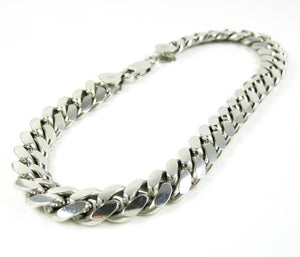 Sterling Silver 9.0 mm Miami Cuban Bracelet