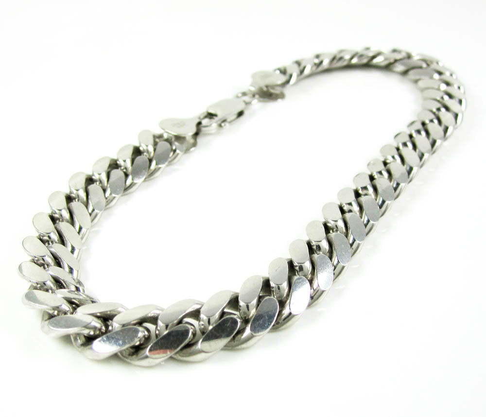 Sterling Silver 9.0 mm Miami Cuban Bracelet