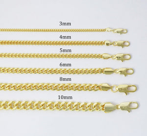 10K Yellow Gold Hollow Miami Cuban Bracelet 9.5mm