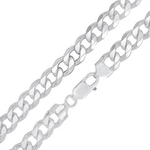 Load image into Gallery viewer, Sterling Silver 10.0 mm Flat Curb Bracelet

