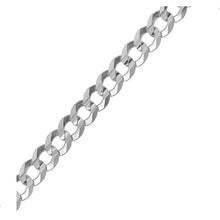 Load image into Gallery viewer, Sterling Silver 10.0 mm Flat Curb Bracelet
