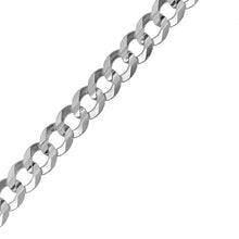 Load image into Gallery viewer, Sterling Silver 12.0 mm Flat Curb Bracelet
