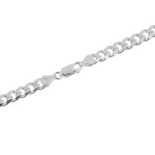 Load image into Gallery viewer, Sterling Silver 6.5 mm Flat Curb Bracelet
