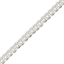 Load image into Gallery viewer, Sterling Silver 6.5 mm Flat Curb Bracelet
