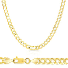 Load image into Gallery viewer, 10K Gold 6mm Flat Curb Chain
