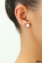 Charger l&#39;image dans la galerie, 10K WHITE GOLD CLASSIC BALL STUD EARRINGS, ALL SIZES-8mm
