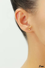 Charger l&#39;image dans la galerie, 10K YELLOW GOLD CLASSIC BALL STUD EARRINGS, ALL SIZES-3mm

