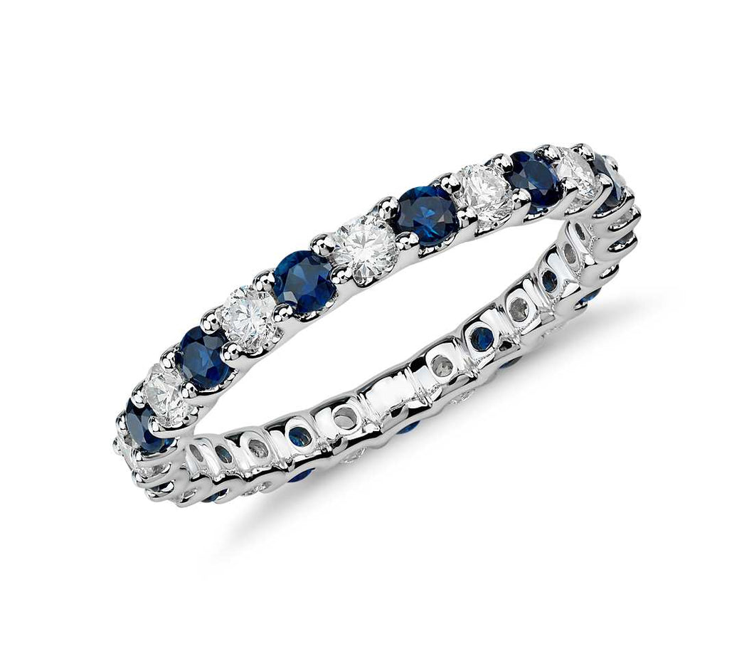 Sapphire and Diamond Eternity Ring