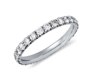 Pavé Diamond Eternity Ringin 14k White Gold (1/2 ct. tw.)