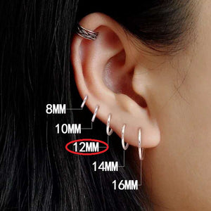 Fancy Stainless steel Hoops Gold color Earrings