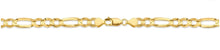 Load image into Gallery viewer, 10K Yellow Gold Figaro Bracelet 4.6 mm
