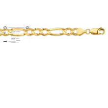 Load image into Gallery viewer, 10K Yellow Gold Figaro Bracelet 8.0 mm
