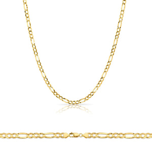 10K Gold Figaro Chain 2.6mm