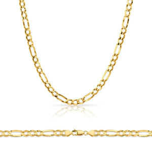 10k Gold Figaro Chain 4.6mm