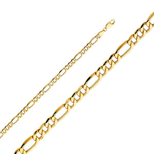 10K Gold 5.5 mm Figaro (Hollow)