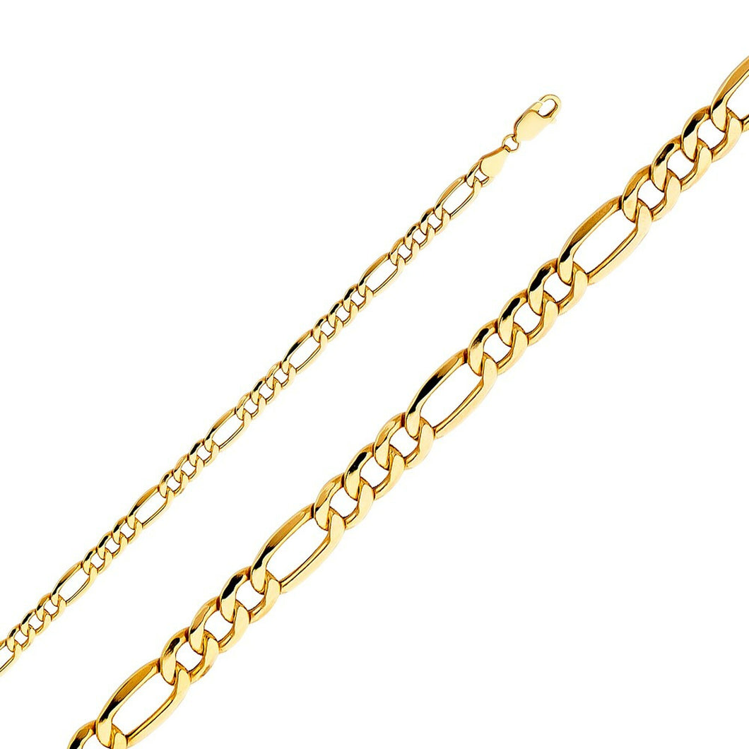 10K Gold 5.5 mm Figaro (Hollow)