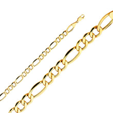 Load image into Gallery viewer, 10K Gold 7.5mm Figaro (Hollow)
